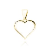 Pandantiv argint placat cu aur galben inima DiAmanti Z1828CG-DIA